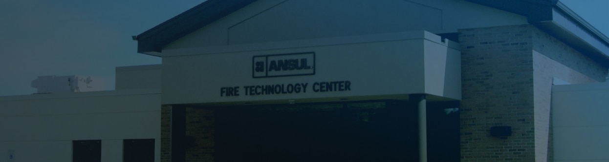 Exterior of Ansul's Fire Technology Center building