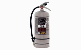 A gray fire extinguisher for restaurant systems from Ansul