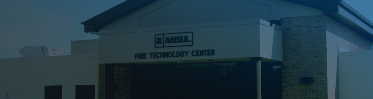 Exterior of Ansul's Fire Technology Center building