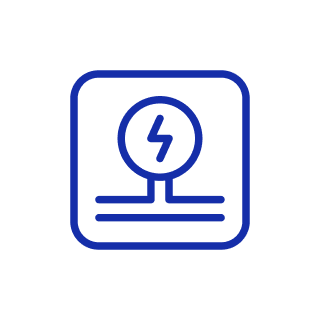 Electrical current icon