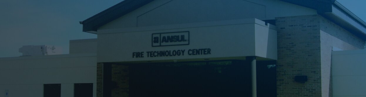 Exterior of Ansul's Fire Technology Center building